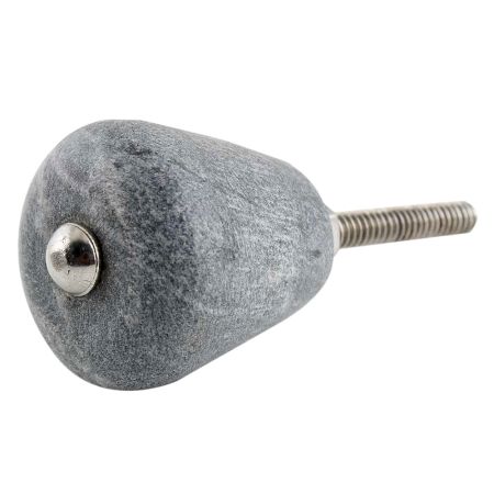 Round Grey Stone Dresser Knobs